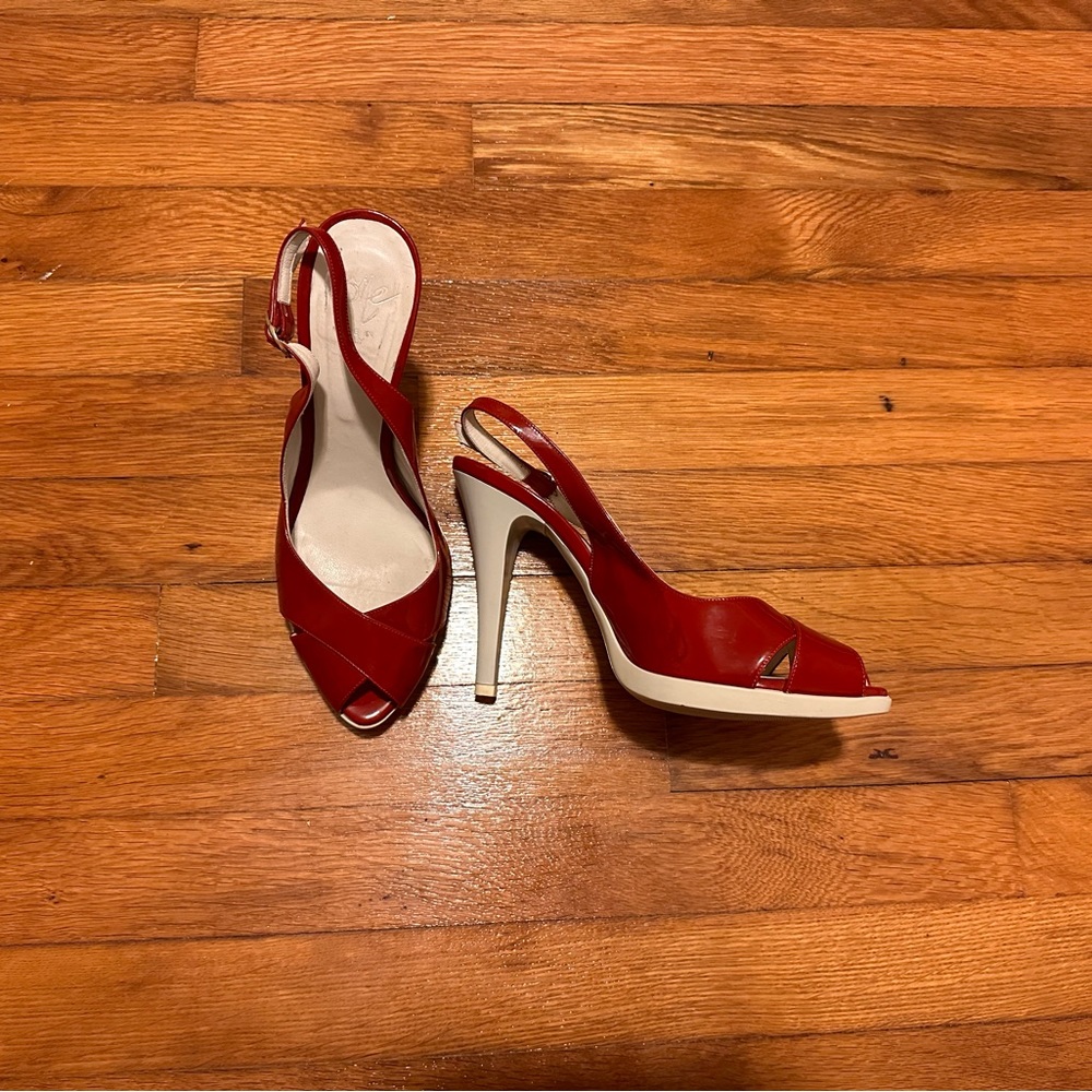 Red Patent Leather Heels - from Italy